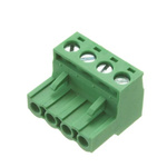 RS PRO 5.08mm Pitch 4 Way Pluggable Terminal Block, Plug, Free Hanging (In Line)