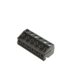 RS PRO 5mm Pitch 6 Way Pluggable Terminal Block, Plug, Free Hanging (In Line)