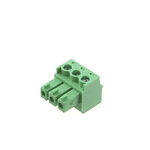 RS PRO 3.81mm Pitch 3 Way Pluggable Terminal Block, Plug, Free Hanging (In Line)