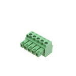 RS PRO 3.81mm Pitch 5 Way Pluggable Terminal Block, Plug, Free Hanging (In Line)