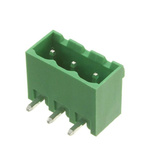 RS PRO 5mm Pitch 3 Way Pluggable Terminal Block, Header, Through Hole
