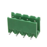 RS PRO 5.08mm Pitch 4 Way Pluggable Terminal Block, Header, Through Hole