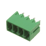 RS PRO 3.5mm Pitch 4 Way Pluggable Terminal Block, Header, Through Hole