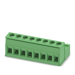 Phoenix Contact 5.08mm Pitch 8 Way Pluggable Terminal Block, Inverted Plug, Cable Mount, Screw Termination