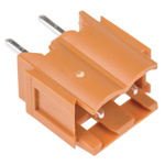Weidmuller 5.08mm Pitch 2 Way Pluggable Terminal Block, Header, Through Hole, Solder Termination