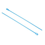 RS PRO Blue Cable Tie Polypropylene Releasable, 152.4mm x 2.4 mm