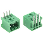 Phoenix Contact 2.5mm Pitch 3 Way Right Angle Pluggable Terminal Block, Header, Through Hole, Solder Termination