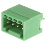 Phoenix Contact 2.5mm Pitch 4 Way Pluggable Terminal Block, Header, Solder Termination
