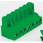 TE Connectivity 5.08mm Pitch 10 Way Pluggable Terminal Block, Plug, Cable Mount, Screw Termination