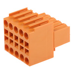 Weidmuller 3.5mm Pitch 10 Way Pluggable Terminal Block, Plug, Cable Mount, Screw Termination