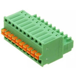 Phoenix Contact 2.5mm Pitch 10 Way Pluggable Terminal Block, Plug, Cable Mount, Spring Cage Termination