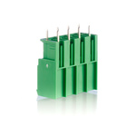 Phoenix Contact 7.62mm Pitch 4 Way Pluggable Terminal Block, Header, Through Hole, Solder Termination