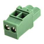 Phoenix Contact 5.08mm Pitch 2 Way Pluggable Terminal Block, Plug, Cable Mount, Screw Down Termination