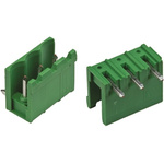 TE Connectivity 5.08mm Pitch 3 Way Right Angle Pluggable Terminal Block, Header, Through Hole, Solder Termination