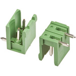 TE Connectivity 5.0mm Pitch 2 Way Right Angle Pluggable Terminal Block, Header, Through Hole, Solder Termination