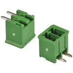 TE Connectivity 3.5mm Pitch 2 Way Right Angle Pluggable Terminal Block, Header, Through Hole, Solder Termination