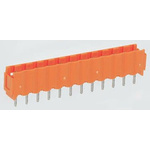 Weidmuller 5.08mm Pitch 4 Way Pluggable Terminal Block, Header, Through Hole, Solder Termination