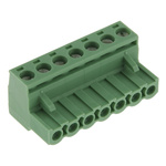 Phoenix Contact 5.08mm Pitch 7 Way Pluggable Terminal Block, Plug, Plug-In, Screw Termination