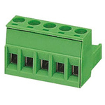 Phoenix Contact 5mm Pitch 5 Way Pluggable Terminal Block, Plug, Plug-In, Screw Termination