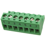 Phoenix Contact 5.08mm Pitch 5 Way Pluggable Terminal Block, Plug, Plug-In, Screw Termination