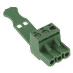 Phoenix Contact 5.08mm Pitch 3 Way Pluggable Terminal Block, Plug, Plug-In, Screw Termination