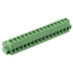Phoenix Contact 5.08mm Pitch 16 Way Pluggable Terminal Block, Plug, Plug-In, Screw Termination
