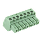 Phoenix Contact 3.81mm Pitch 7 Way Pluggable Terminal Block, Plug, Cable Mount, Screw Termination