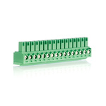 Phoenix Contact 3.81mm Pitch 16 Way Pluggable Terminal Block, Plug, Cable Mount, Screw Termination