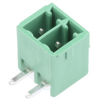 Phoenix Contact 3.5mm Pitch 2 Way Pluggable Terminal Block, Header, Through Hole, Solder Termination