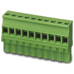 Phoenix Contact 5mm Pitch 2 Way Pluggable Terminal Block, Plug, Cable Mount, Screw Termination