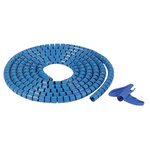 HellermannTyton Metal Detectable Polypropylene Blue Protective Sleeving, 25m Length, Helawrap HWPPMC Series