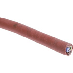 RS PRO 3 Core 0.75 mm² High temperature cable, Redbrown Silicone Sheath 50m, 300 V, 500 V