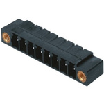Weidmuller 3.81mm Pitch 6 Way Right Angle Pluggable Terminal Block, Header, Through Hole, Solder Termination