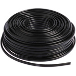 Nexans 2 Core 0.75 mm² Mains Power Cable, Black Polyvinyl Chloride PVC Sheath 25m, 6 A 300 V, 2182Y H03VVH2-F