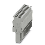 Phoenix Contact 10 Way Pluggable Terminal Block, Plug, Spring Clamp Termination