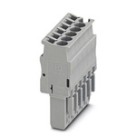 Phoenix Contact 6 Way Pluggable Terminal Block, Plug, Spring Clamp Termination