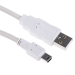 Molex Male USB A to Male Mini USB B USB Cable, 1m, USB 2.0