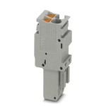 Phoenix Contact 2 Way Pluggable Terminal Block, Plug, Push In Termination