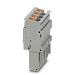 Phoenix Contact 4 Way Pluggable Terminal Block, Plug, Push In Termination