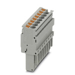Phoenix Contact 8 Way Pluggable Terminal Block, Plug, Push In Termination