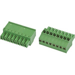 TE Connectivity 3.5mm Pitch 8 Way Pluggable Terminal Block, Plug, Cable Mount, Screw Down Termination