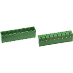 TE Connectivity 5.08mm Pitch 10 Way Right Angle Pluggable Terminal Block, Header, Through Hole, Solder Termination