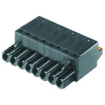 Weidmuller 5.08mm Pitch 2 Way Pluggable Terminal Block, Plug, Cable Mount, Screw Termination