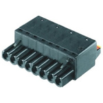 Weidmuller 5.08mm Pitch 6 Way Pluggable Terminal Block, Plug, Cable Mount, Screw Termination