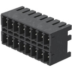 Weidmuller 3.81mm Pitch 6 Way Right Angle Pluggable Terminal Block, Header, Through Hole, Solder Termination