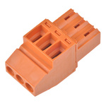 Weidmuller 3.5mm Pitch 3 Way Pluggable Terminal Block, Plug, Cable Mount, Screw Termination
