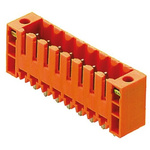 Weidmuller 3.5mm Pitch 16 Way Pluggable Terminal Block, Header, Through Hole, Solder Termination