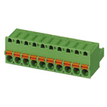 Phoenix Contact 5.08mm Pitch 6 Way Pluggable Terminal Block, Plug, Cable Mount, Screw Termination
