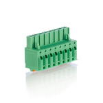 Phoenix Contact 5.08mm Pitch 8 Way Pluggable Terminal Block, Plug, Cable Mount, Screw Termination