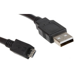 Roline Male USB A to Male Micro USB B USB Cable, 1.8m, USB 2.0